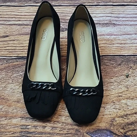 Cato Block Fringe Heel - Picture 2 of 8